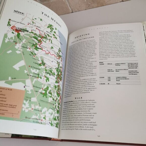 Walking in Wine Country France Book by Nigel Buxton Burgundy Red Hardcover Book - Picture 8 of 9